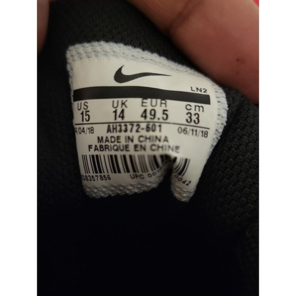 Nike Force Zoom Trout 5 Baseball Cleats Red Black Metal Mens Size 15 NEW 856 - Picture 8 of 9